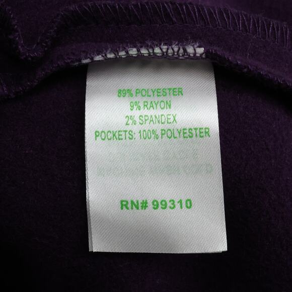 Garnet Hill Kids Coat Girls 12 Purple Tweed Snap Front Asymmetric Hem Overcoat - Picture 7 of 16